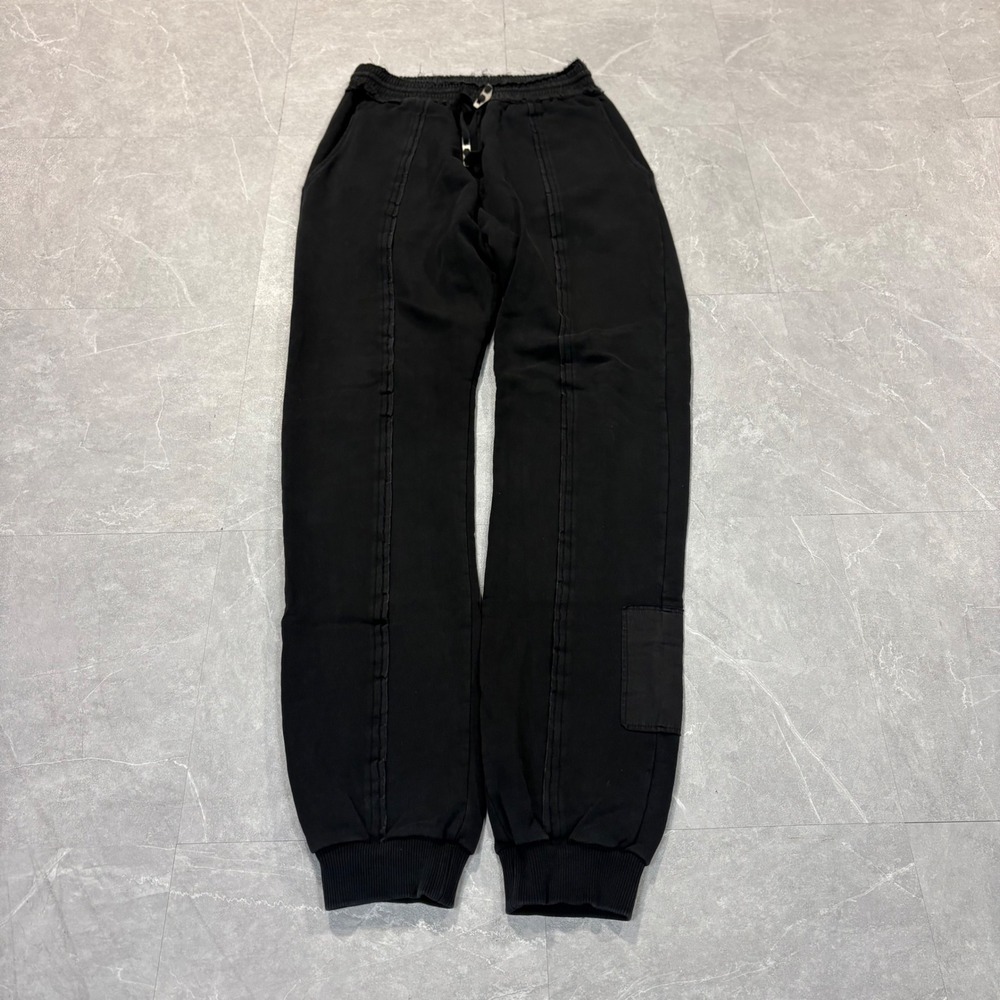 Damir Doma Mens Paneled Raw Edge Jogger Sweatpants Black Small